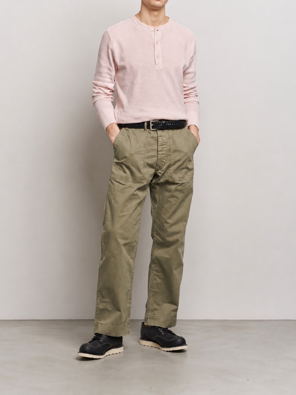 Rrl Ralph Lauren Waffle Henley Shirt